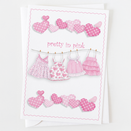 Pretty in Pink Baby Greeting Card