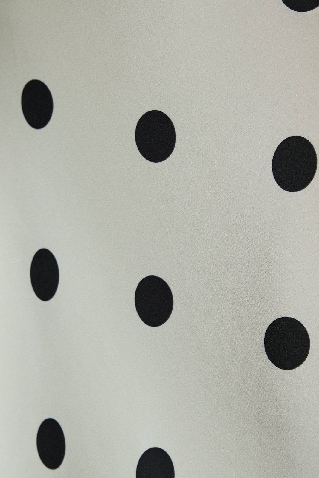 Polka Dot Satin Midi Skirt