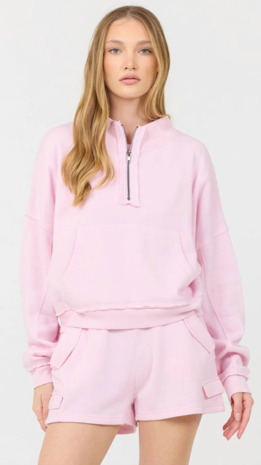 Paradise Pink Cashmere Fleece Shorts