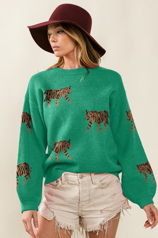 Emerald Tiger Sweater