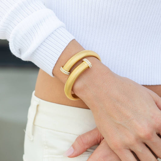 Large Flex Cross Over Bracelet