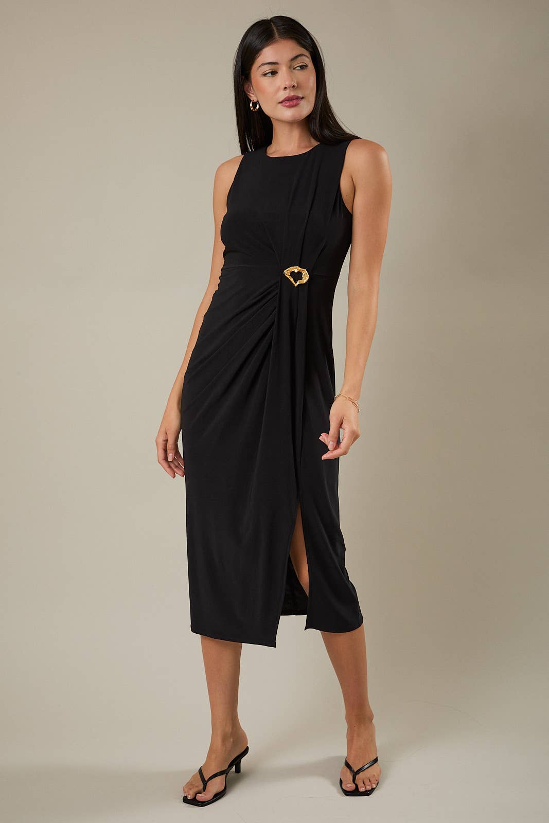 Zahra Sleek Midi Dress