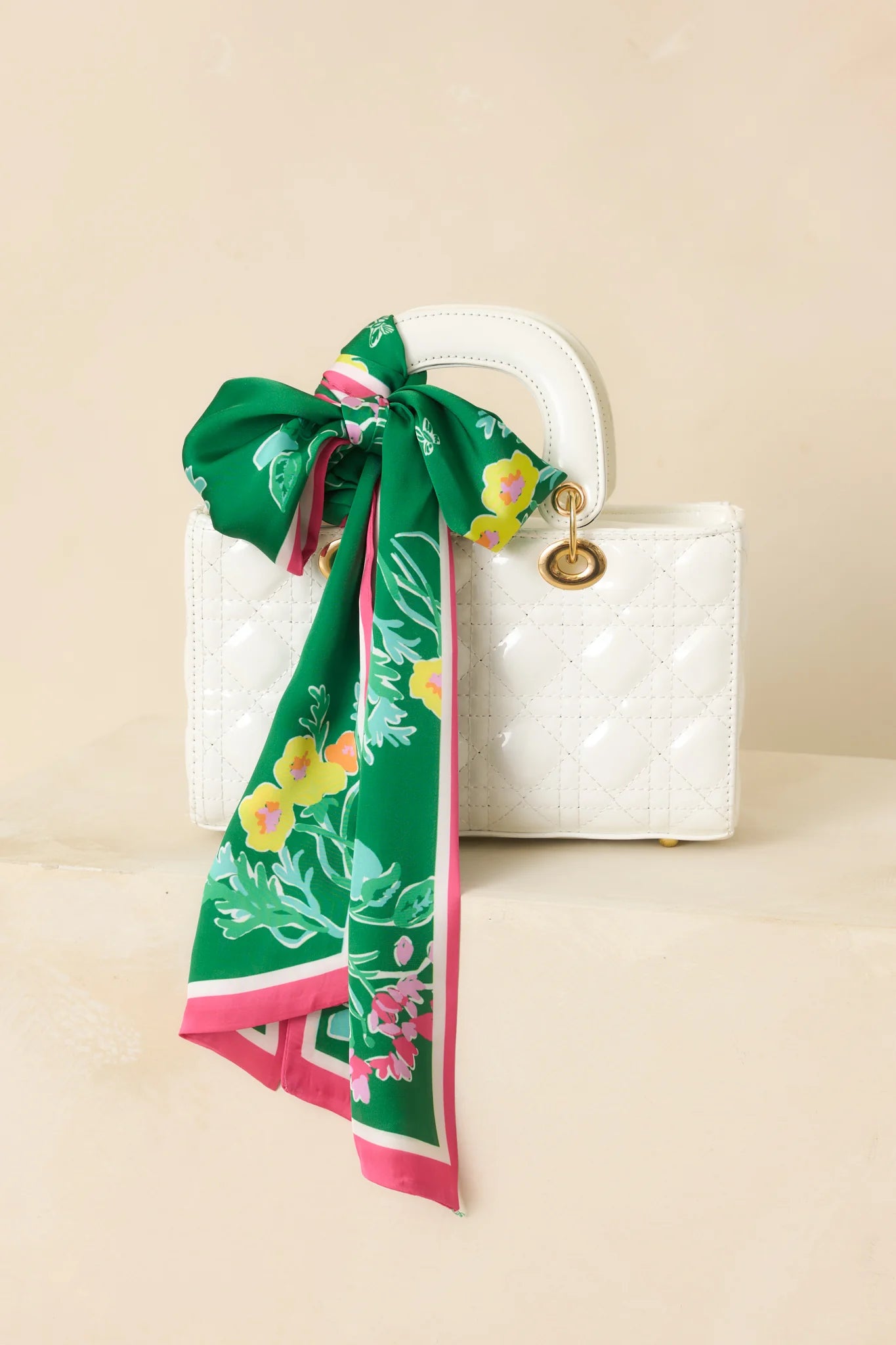 Prosperina Twillie Green Multi Floral Scarf Tie