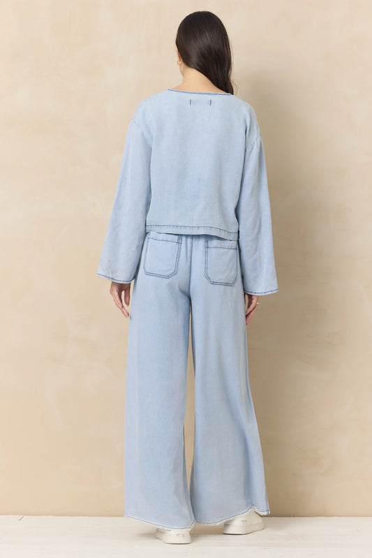 Tencel Wide Leg Pants