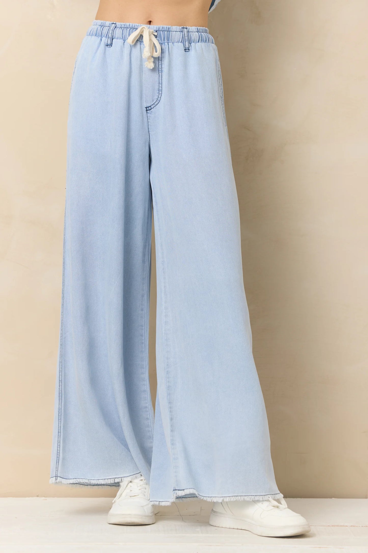 Tencel Wide Leg Pants
