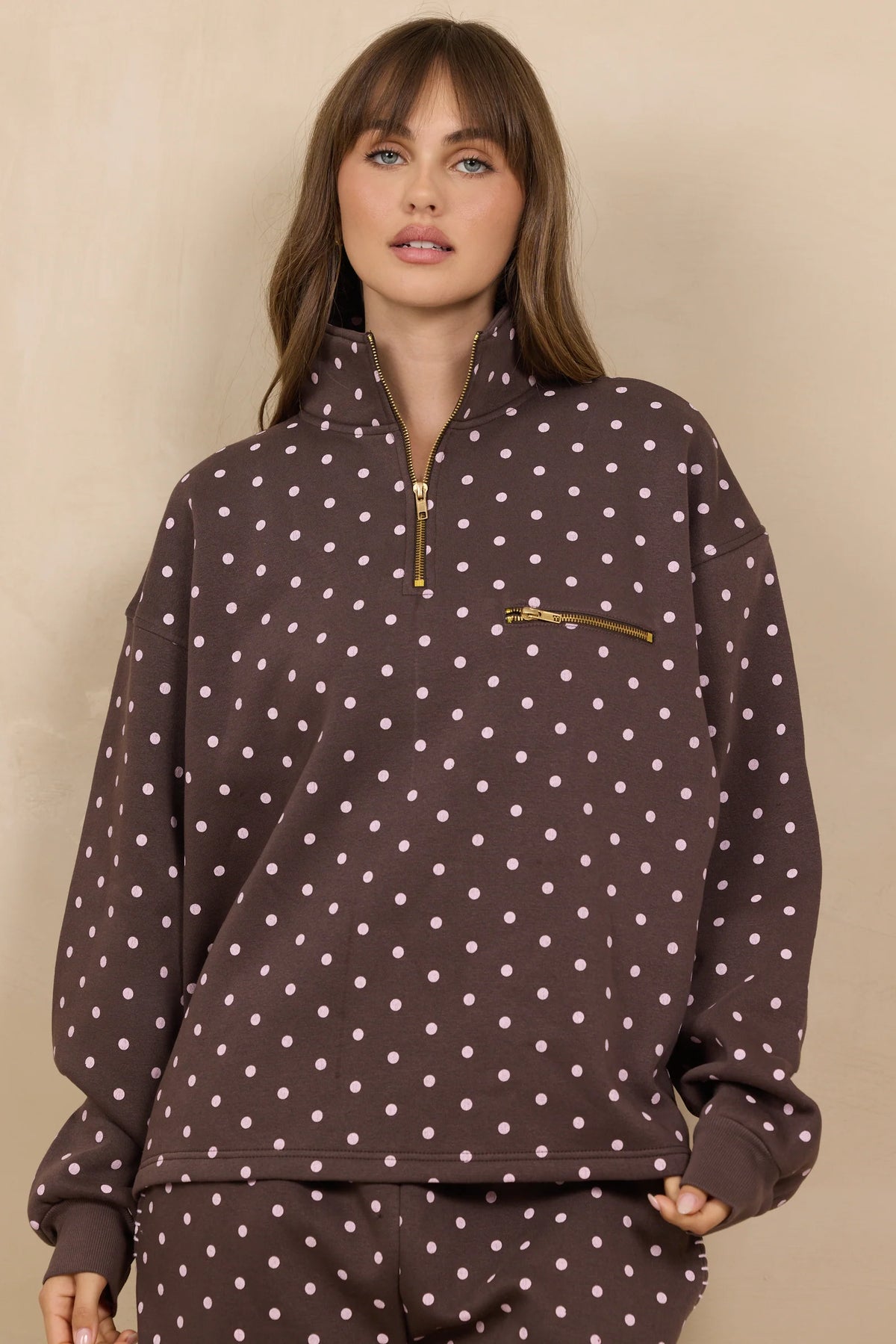 Spotted Sutton Fleece Quarter Zip