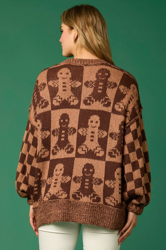 Gingerbread Oversized Sweater