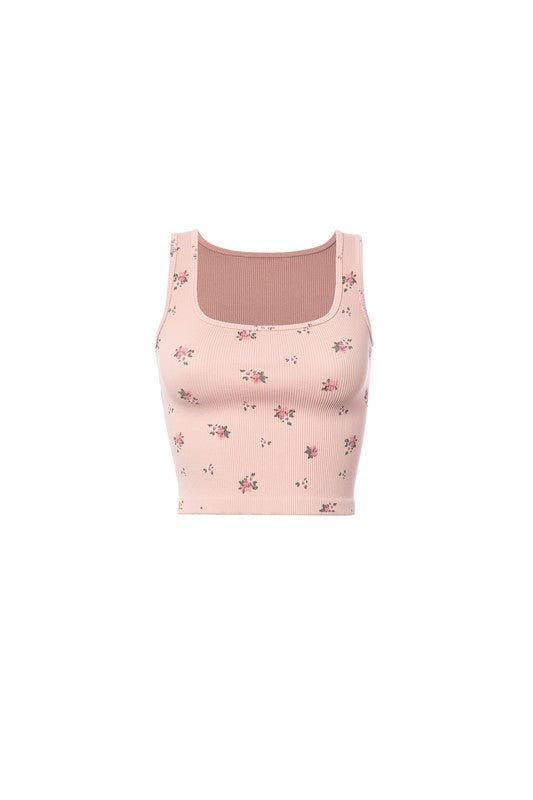 Fancy Flower Crop Tanks