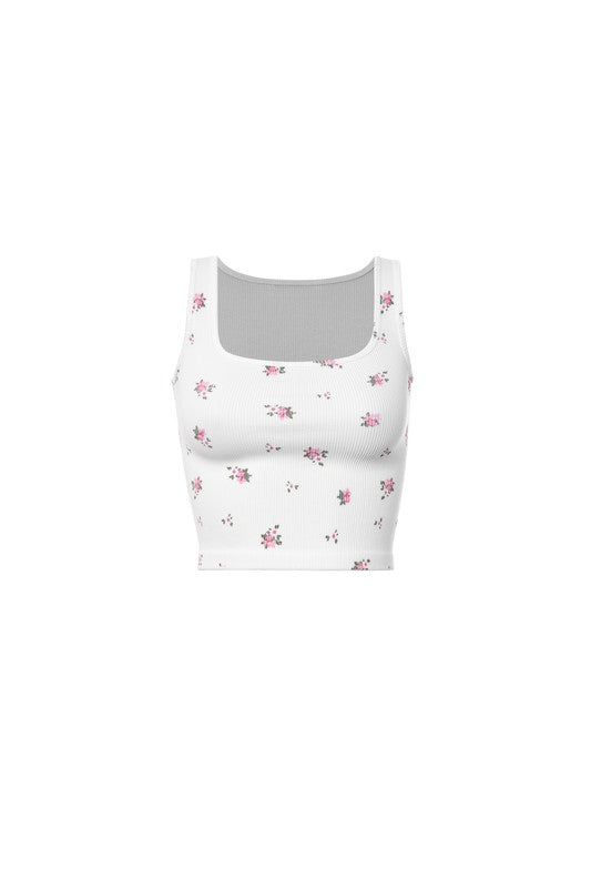 Fancy Flower Crop Tanks