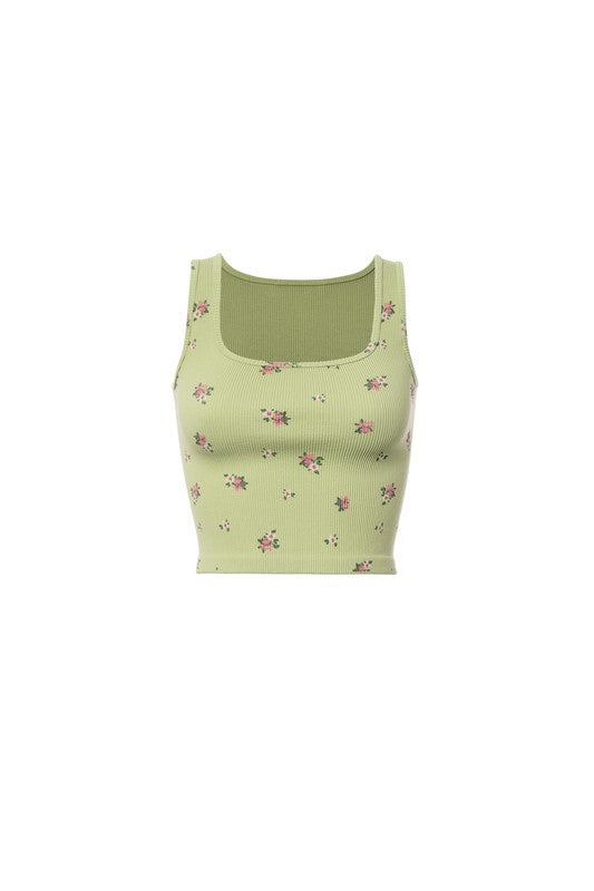 Fancy Flower Crop Tanks