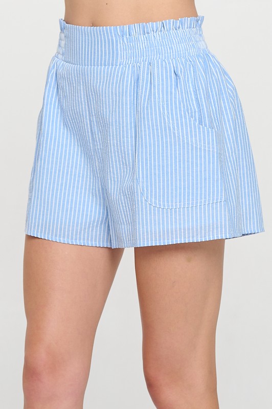 Cerulean Stripe Shorts