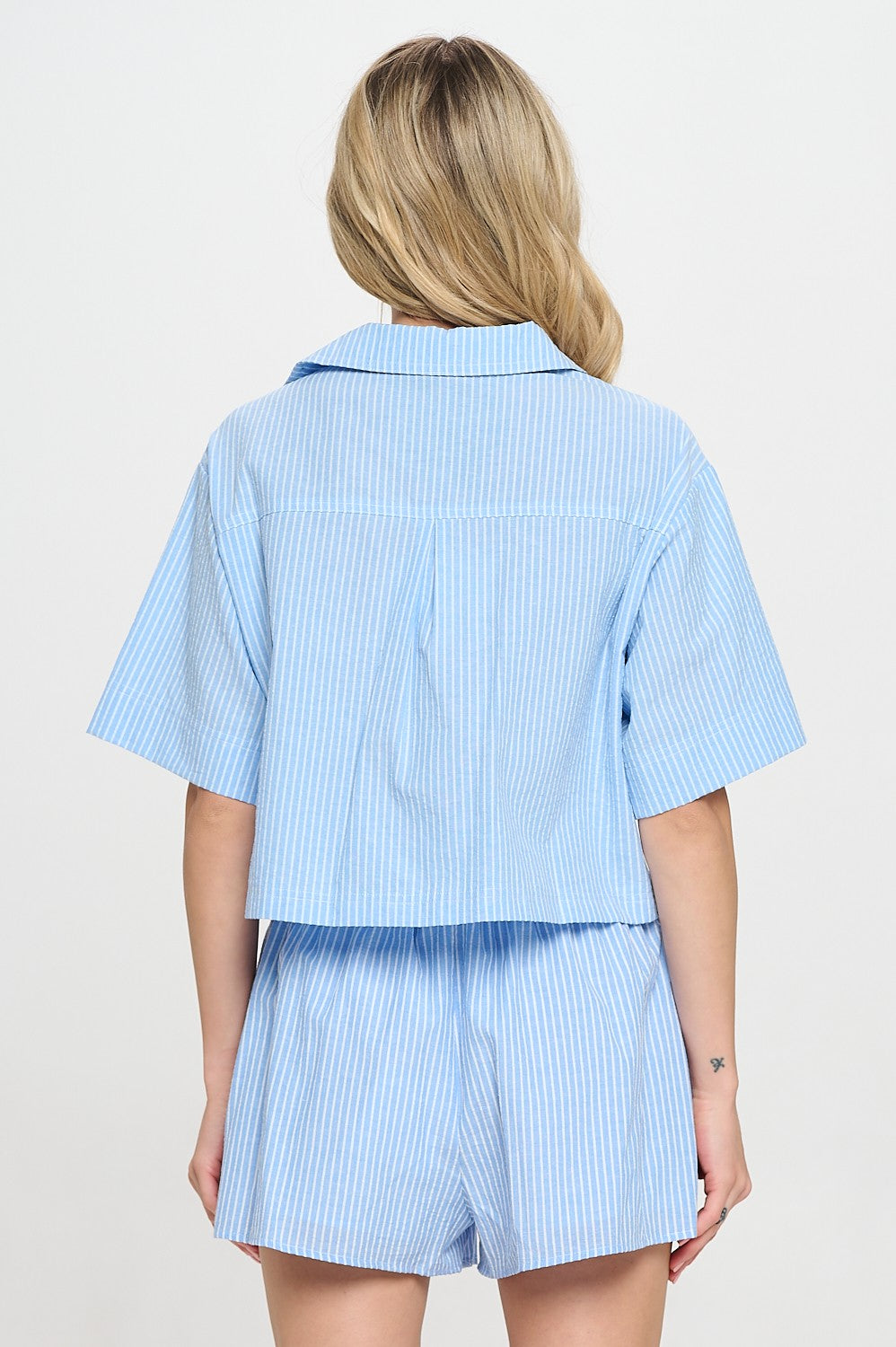 Cerulean Stripe Top