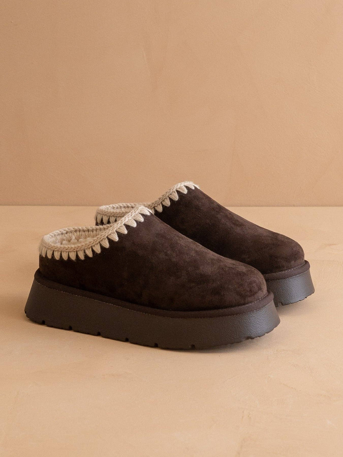 The Brandi Coffee Platform Mule Slipper