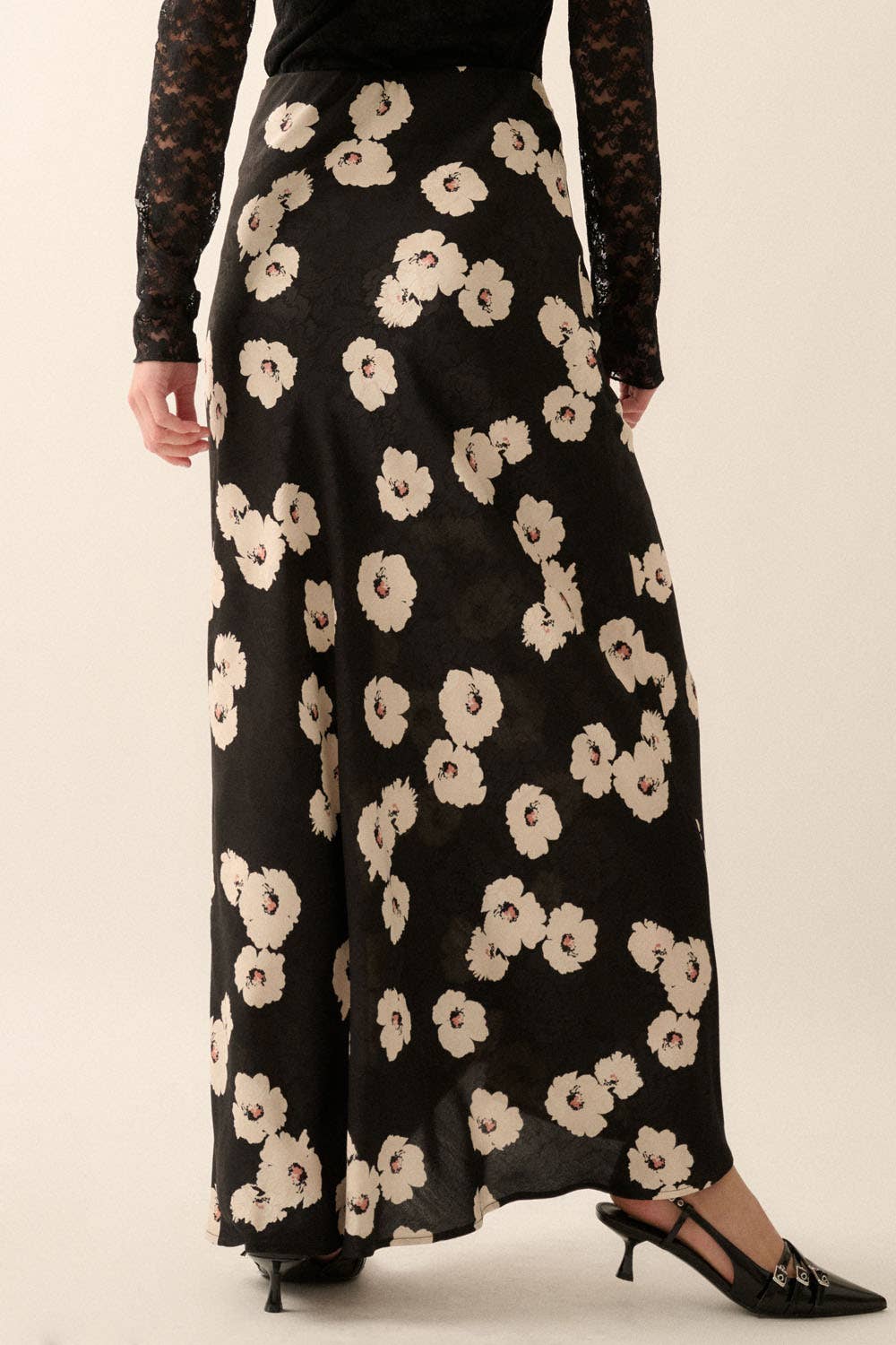 Pick a Date Floral Maxi Skirt