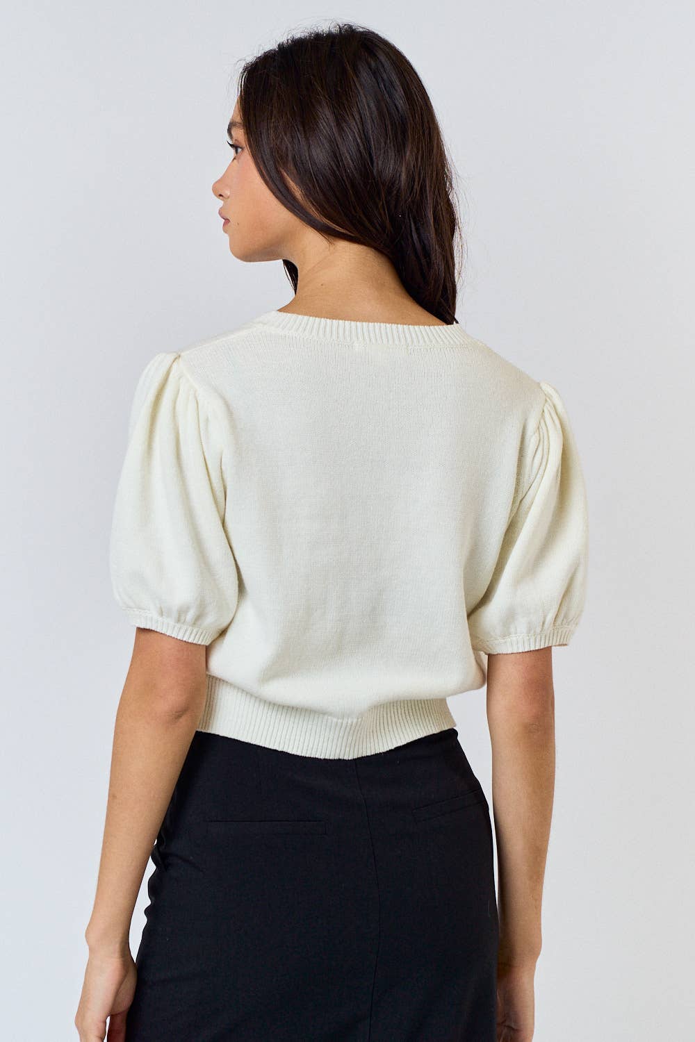 Gabby Bow Sweater Top
