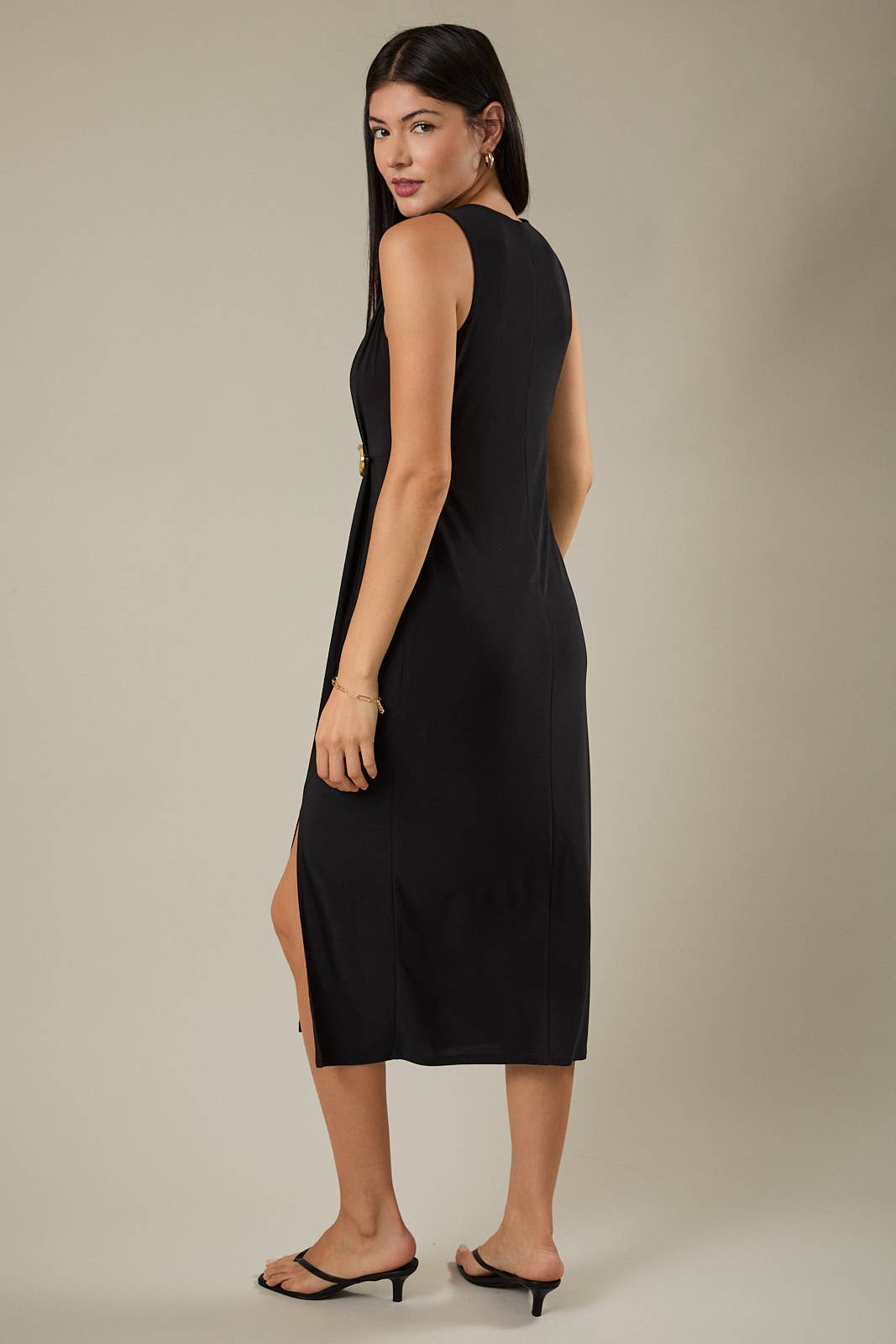 Zahra Sleek Midi Dress