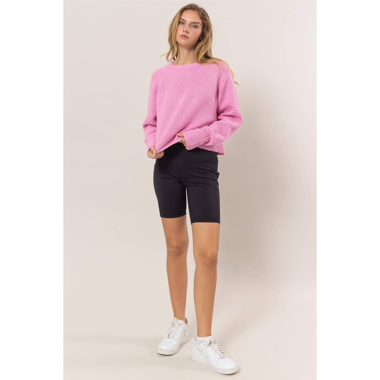 Rose Oversized Raglan Sleeve Sweater