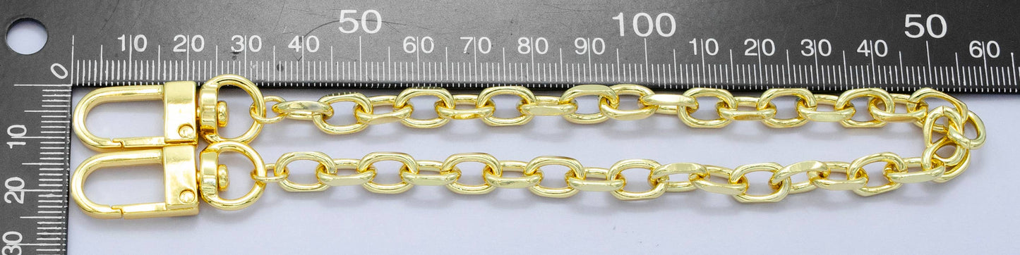 Chunky Gold Filled Cable Purse Chain for DIY Handbag Charm