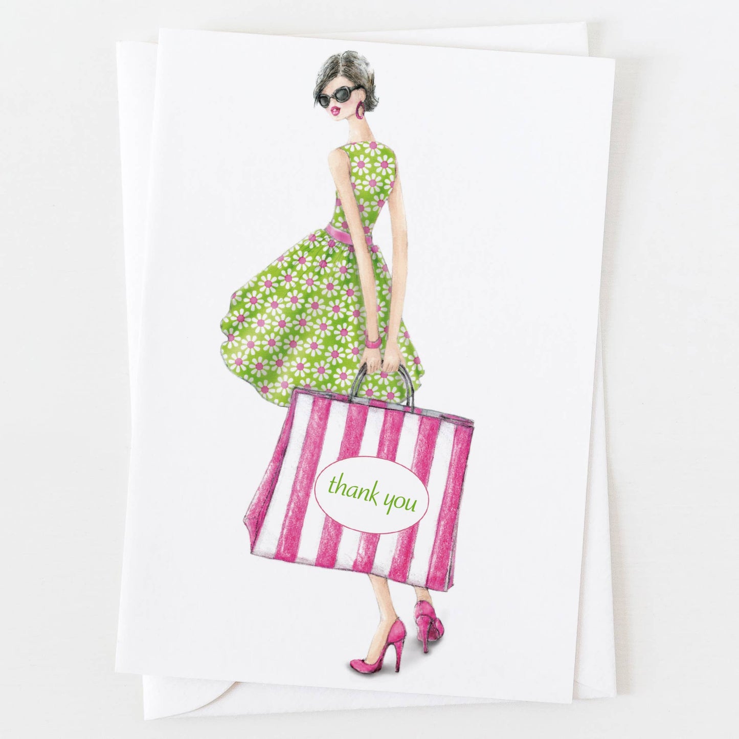 Thank you Shopping Bag Greeting Card