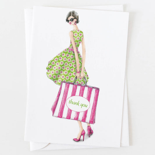Thank you Shopping Bag Greeting Card