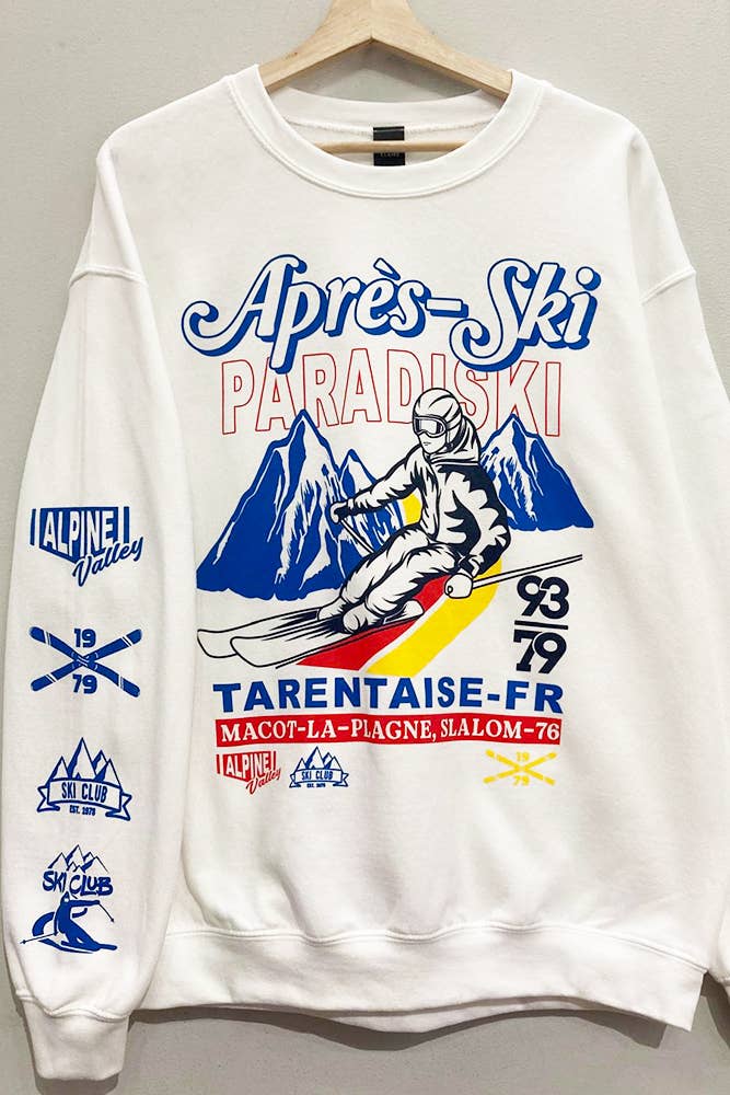 Apres Ski Sleeve Print Sweatshirt