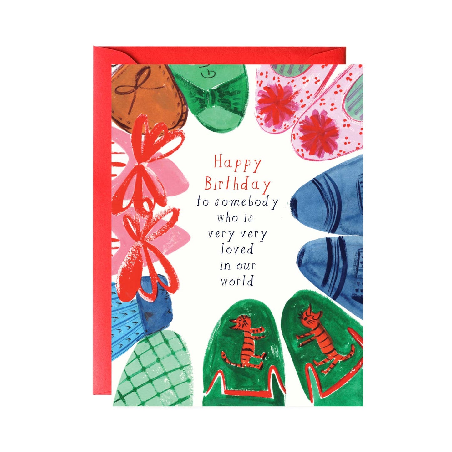 The World is in Love with You Birthday Greeting Card