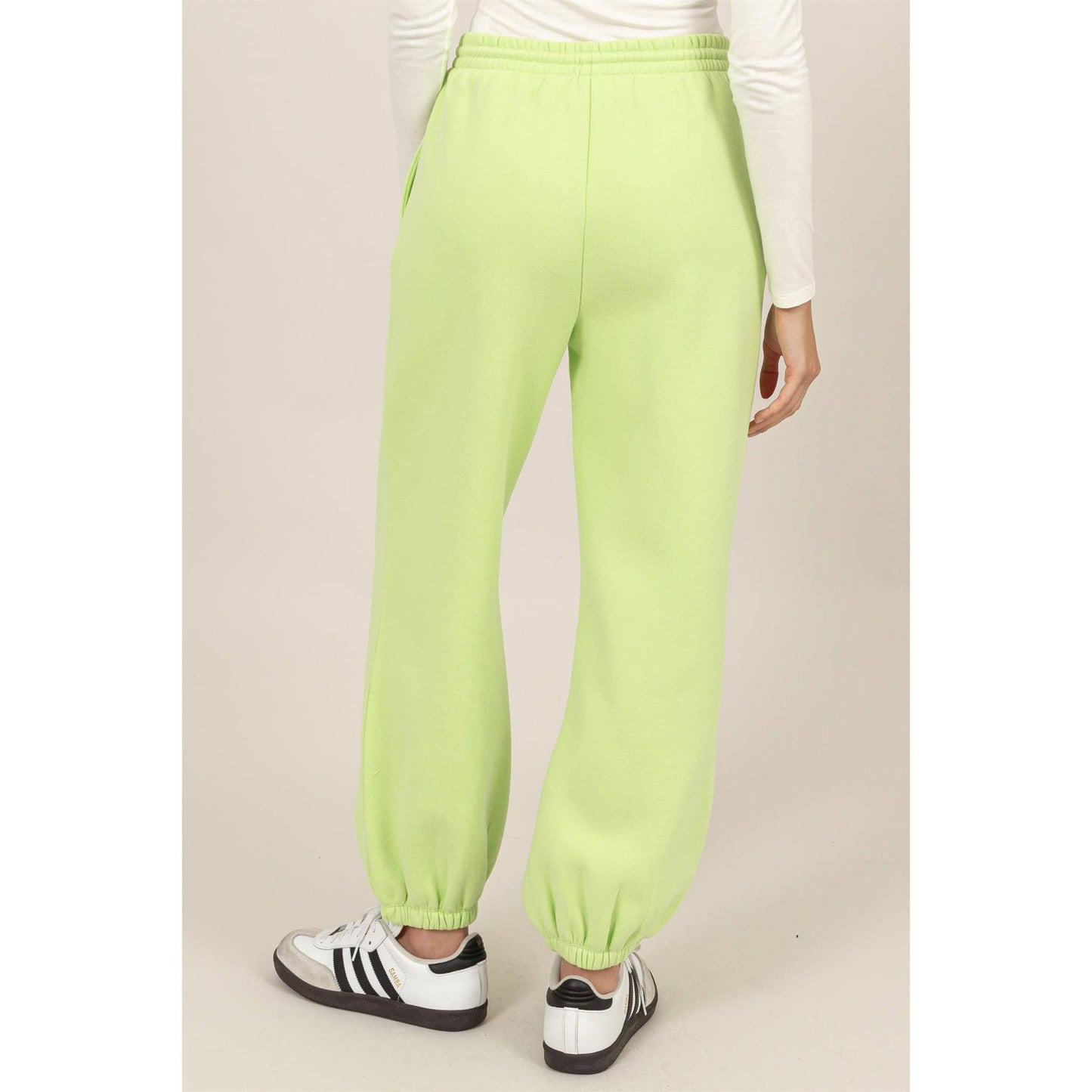 Lime French Terry Joggers