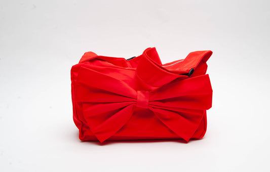 Coquette Cherry Red Bow Shoulder purse Bag