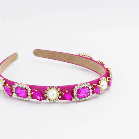 Hot Pink Thin Chic Headband 