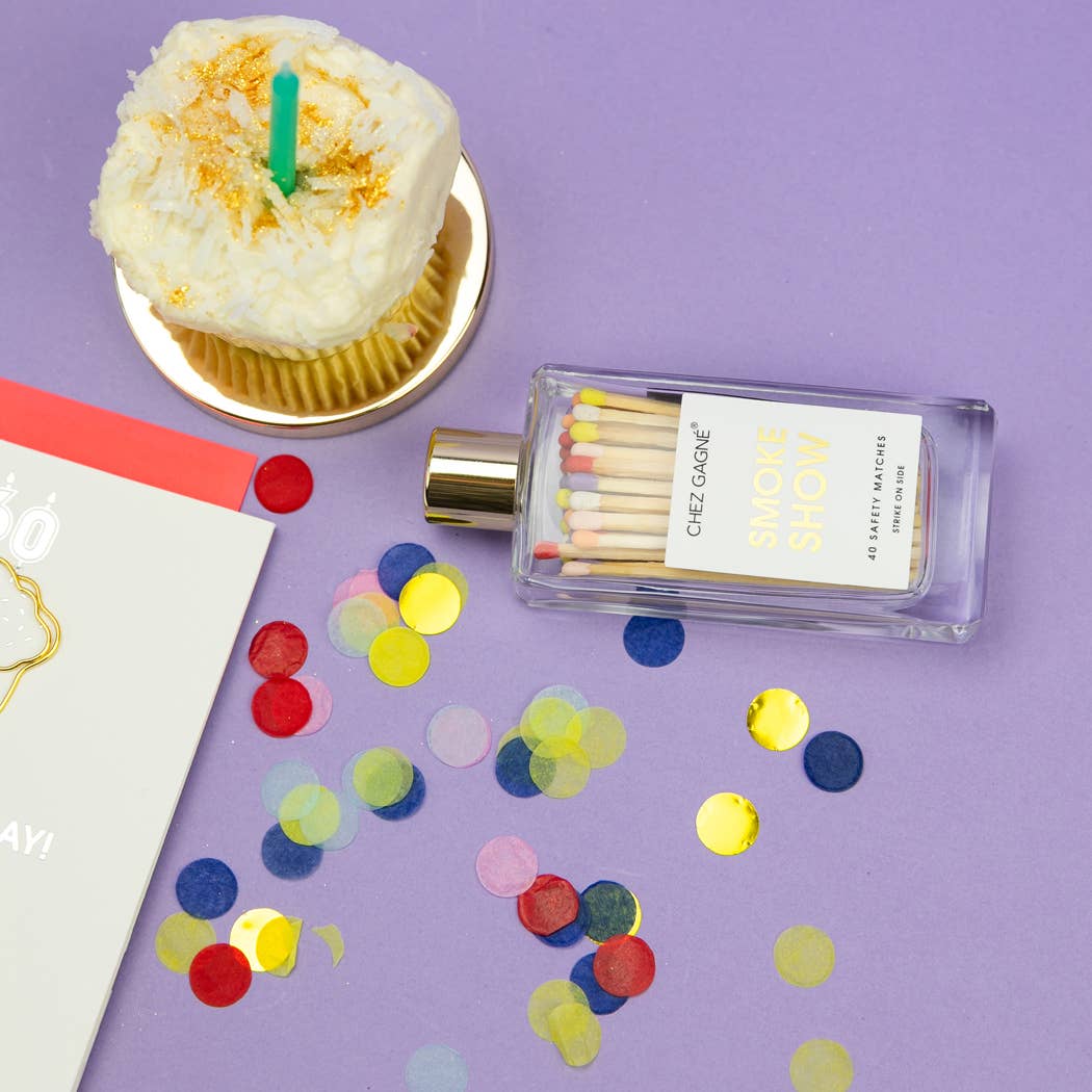 Smokeshow - Glass Bottle Matches, Funny Gift