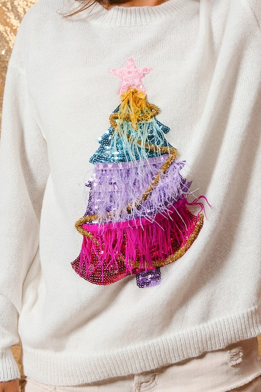 Festive Christmas Tree Sweater