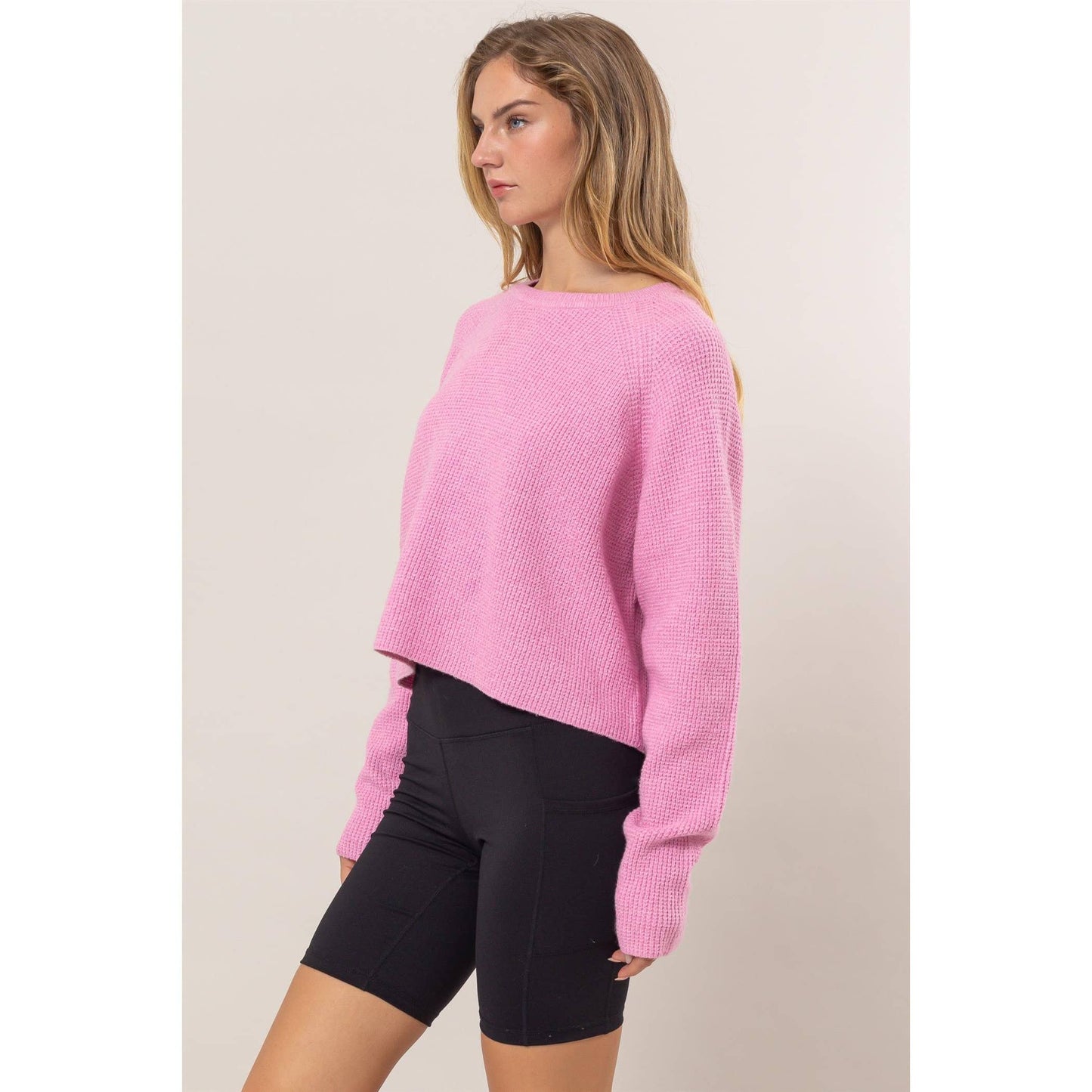 Rose Oversized Raglan Sleeve Sweater