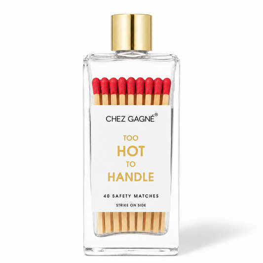 Too Hot To Handle - Glass Bottle Matches, Funny Gift