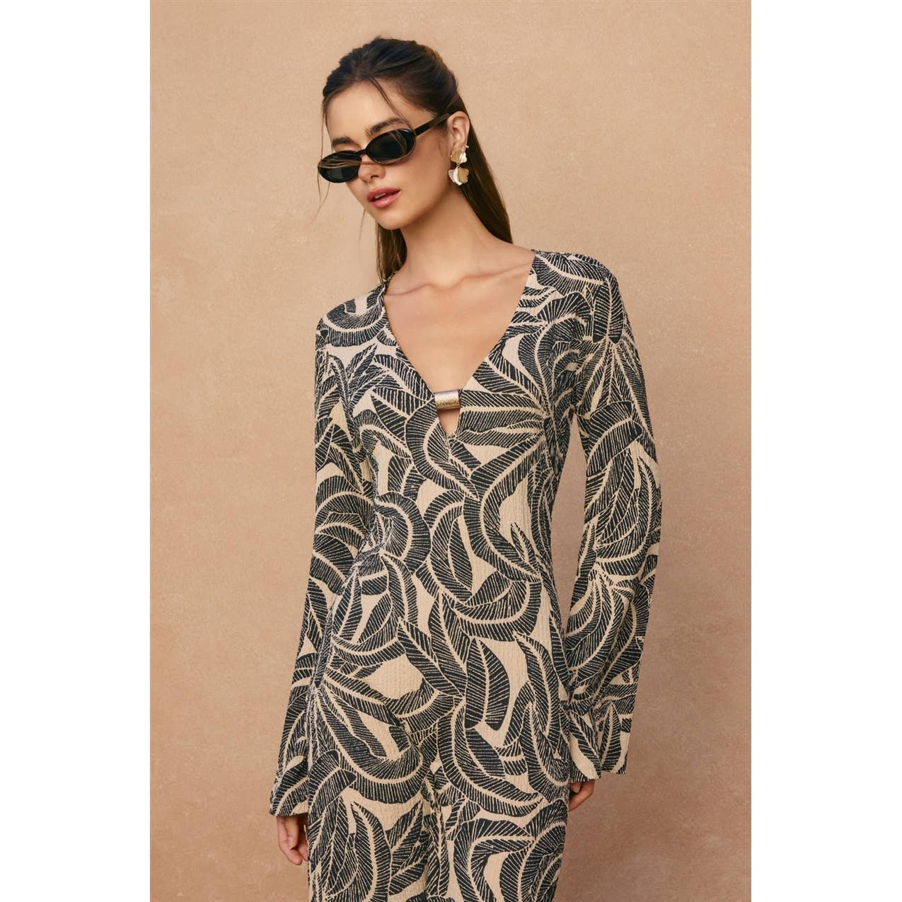 Saltwater Bell Sleeve Maxi Dress