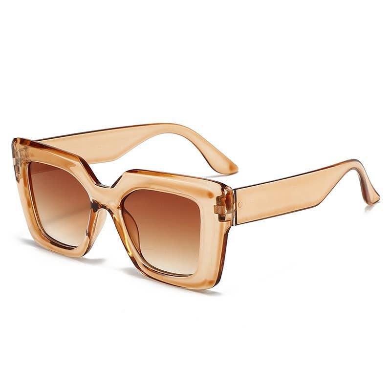 Thick Oversized Square UV Protection Sunglasses