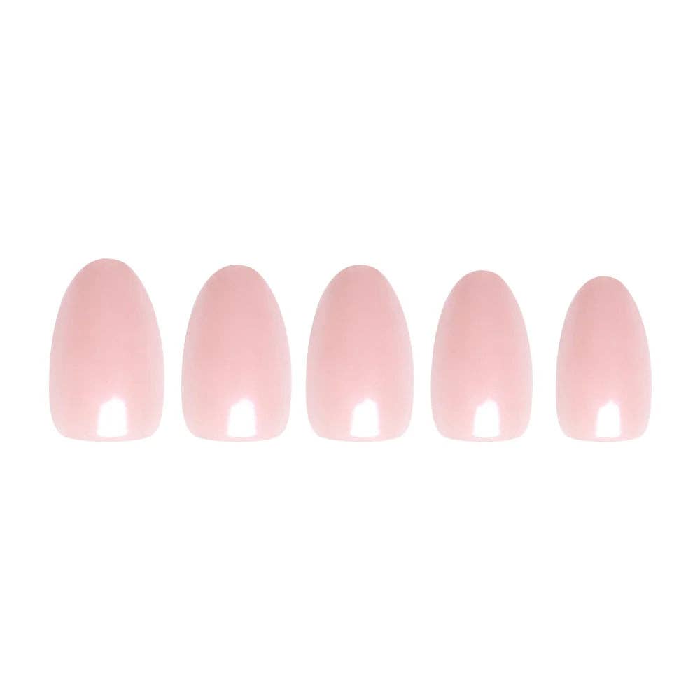 Glamnetic Pinch Me Press-On Nails | Short Oval | Blush Pink Glazed