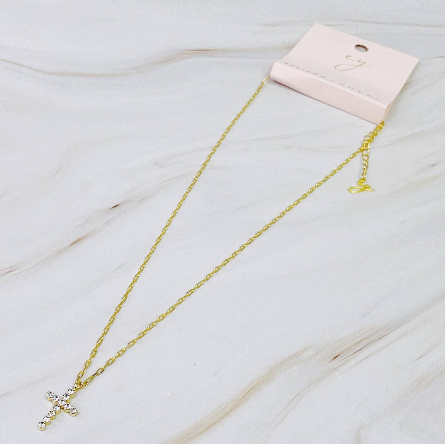 Crystal Cross Necklace