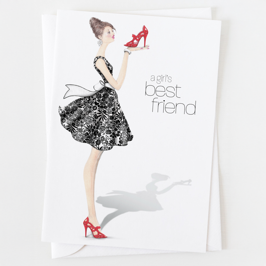 Girl's Best Friend Birthday Greeting Card