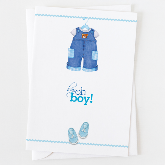 Boy Oh Boy Baby Greeting Card