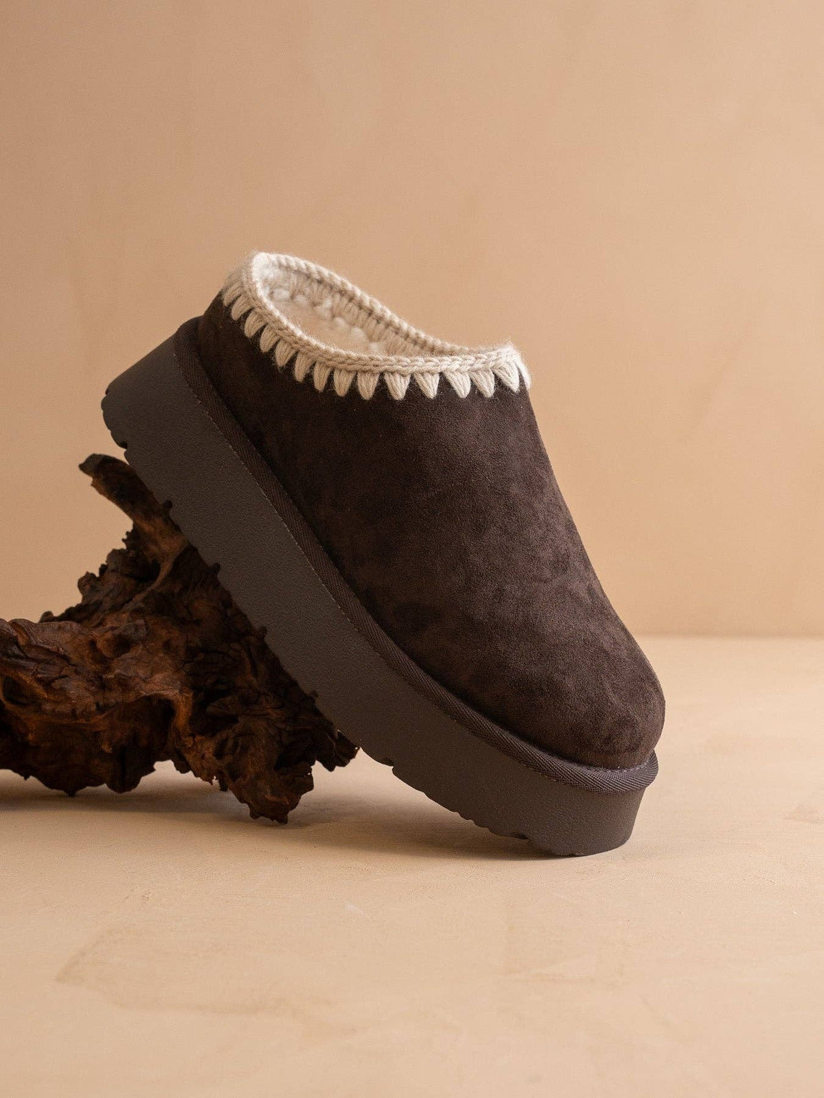 The Brandi Coffee Platform Mule Slipper