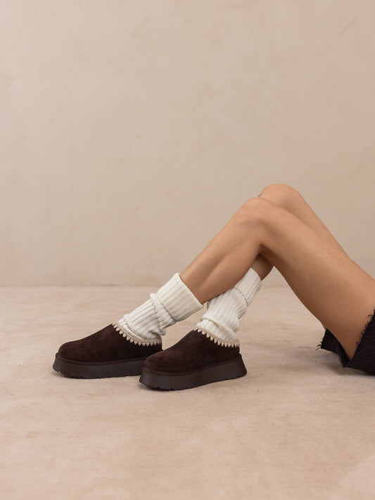 The Brandi Coffee Platform Mule Slipper