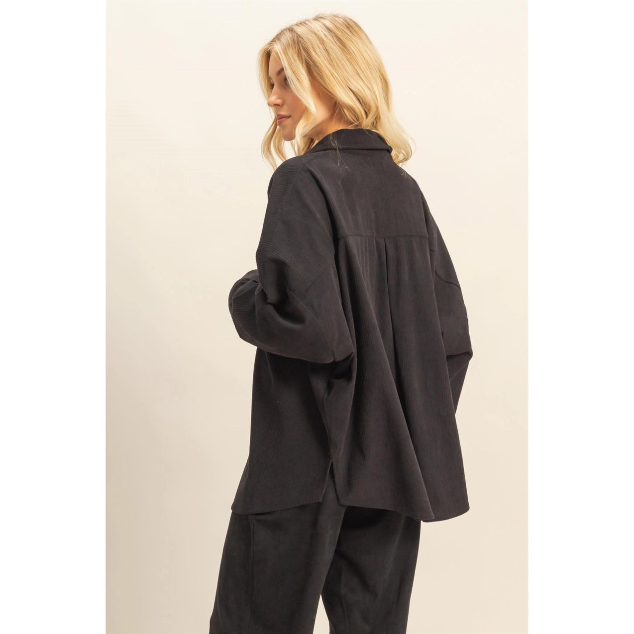 Overslept Corduroy Shacket