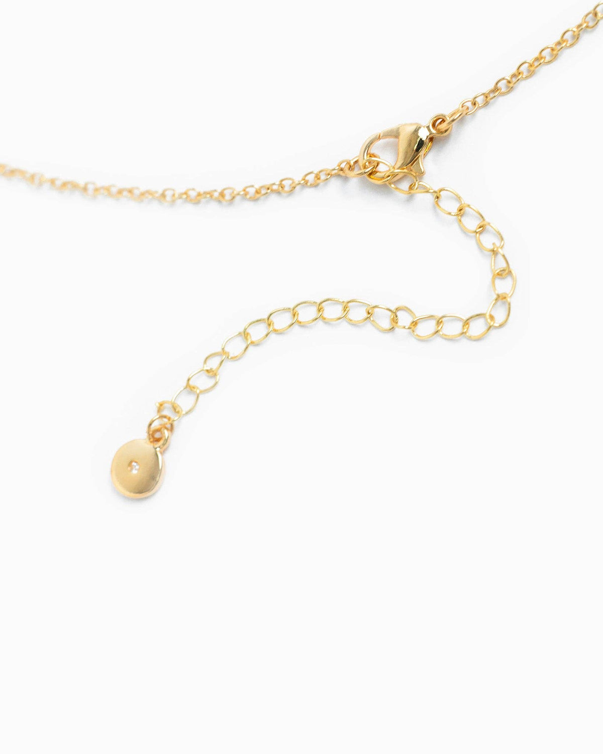 Pave Horsebit Y Drop Necklace