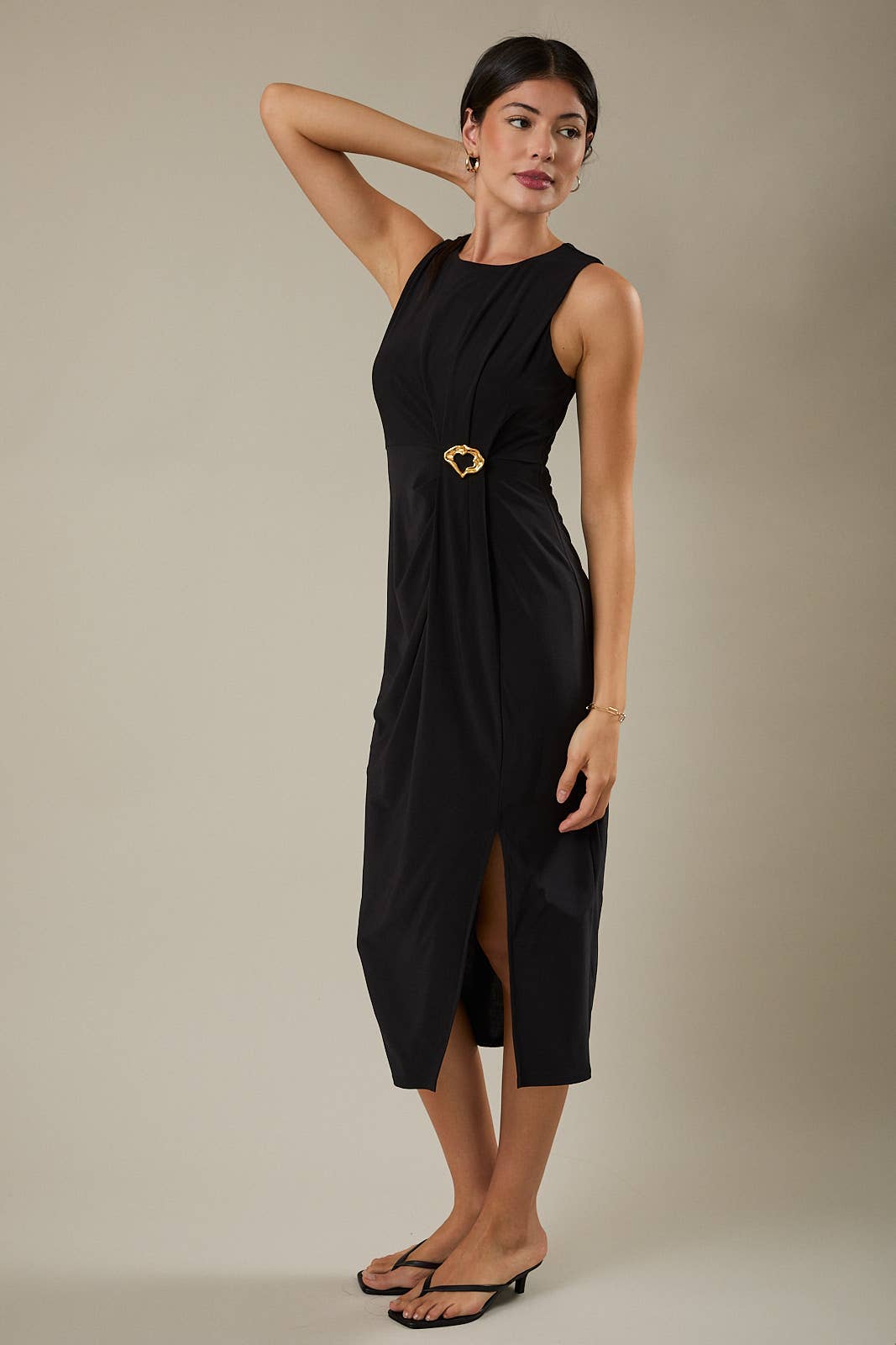 Zahra Sleek Midi Dress