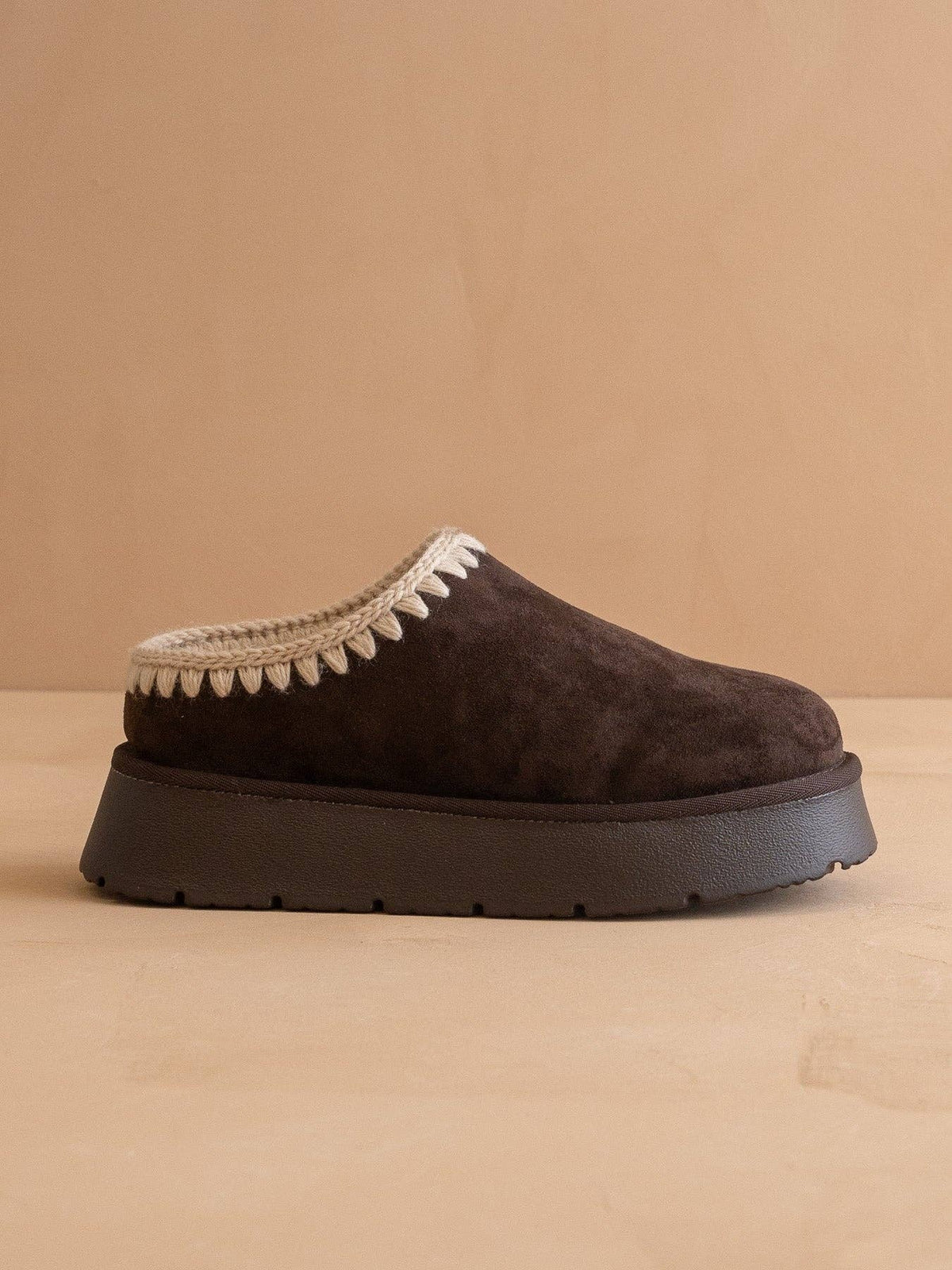 The Brandi Coffee Platform Mule Slipper