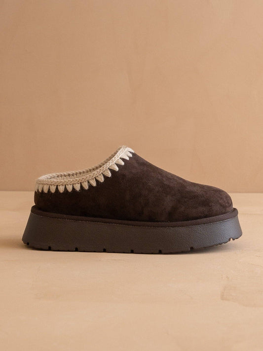 The Brandi Coffee Platform Mule Slipper