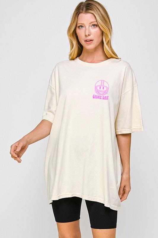 Game Day Graphic Oversized Tee