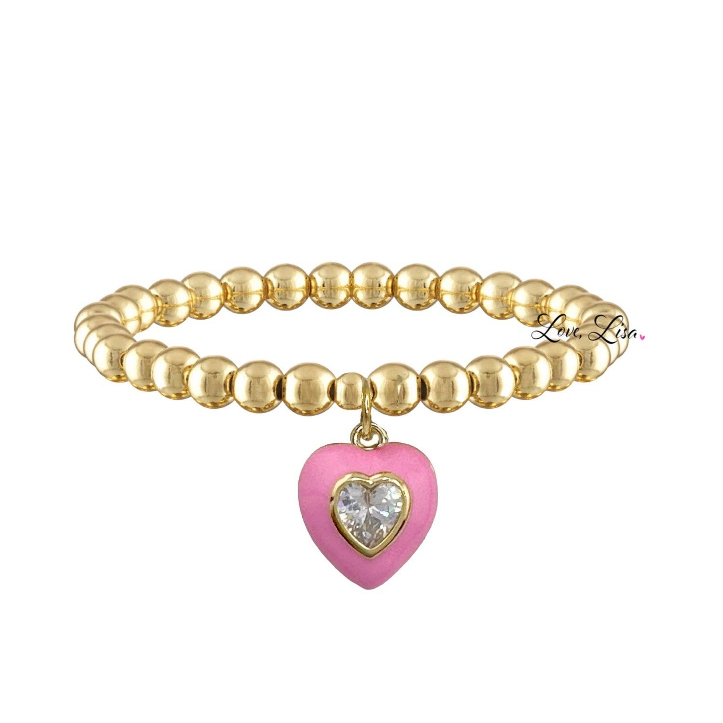 Valentina Pink Love Heart Bracelets