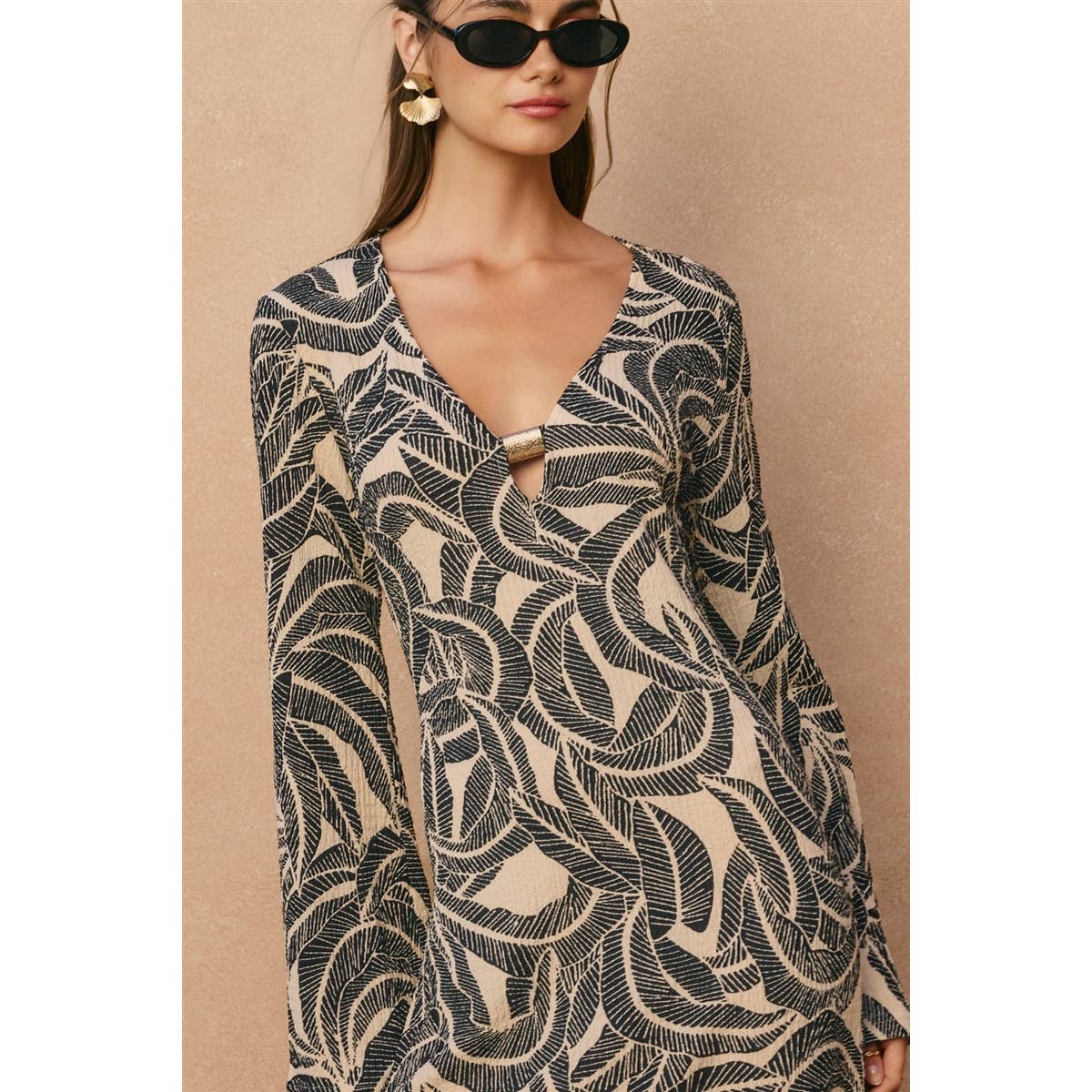 Saltwater Bell Sleeve Maxi Dress