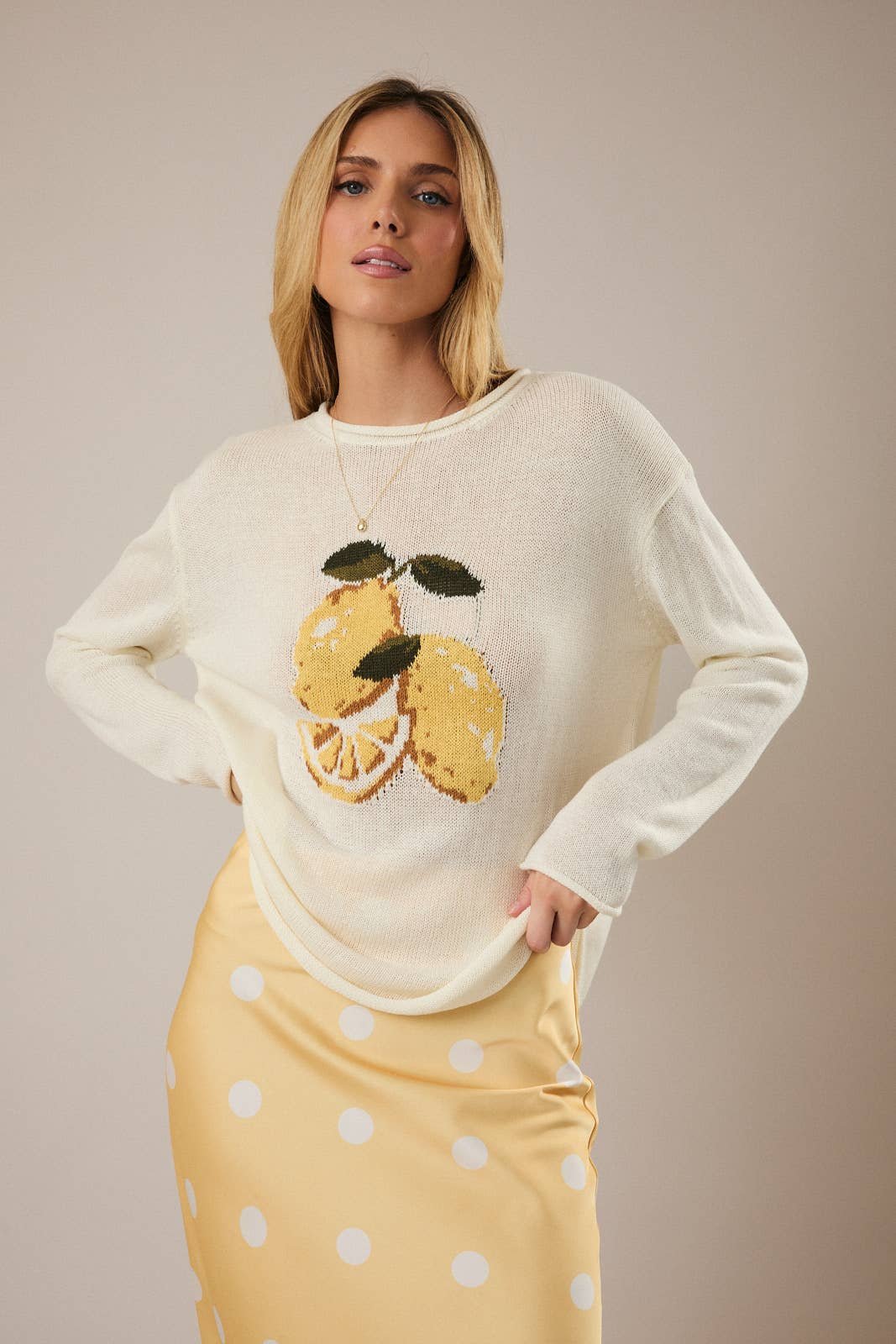 Lemon Graphic Sweater
